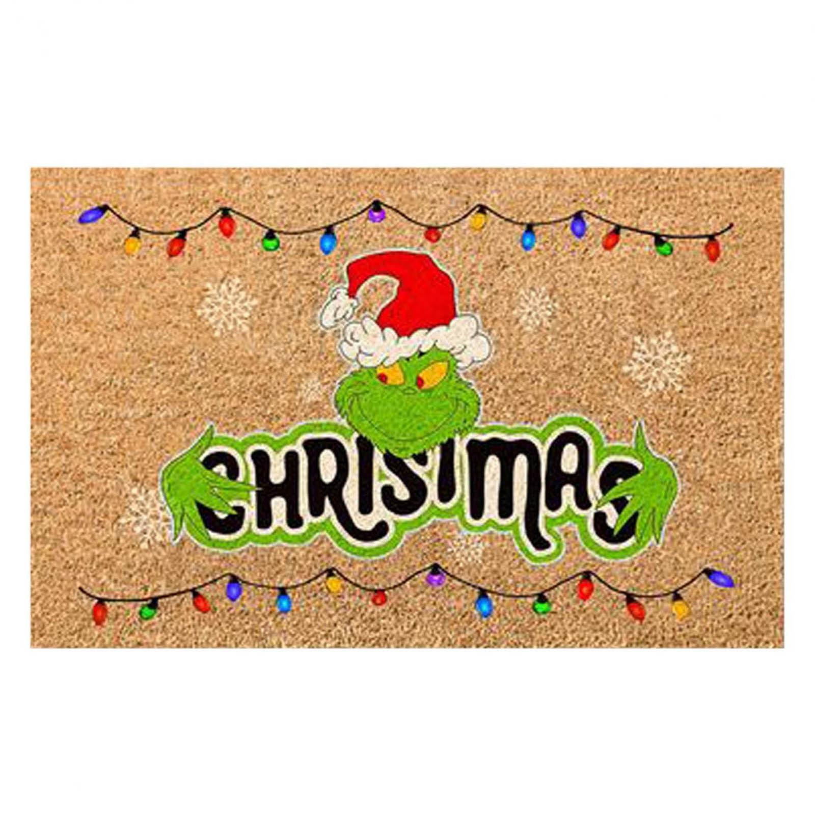

Christmas Door Mat Outdoor Welcome Mat For Front Door, Entryway Christmas Carpet, 23.7 15.9 Inch Funny Door Mats , - Rug Decorations For Home