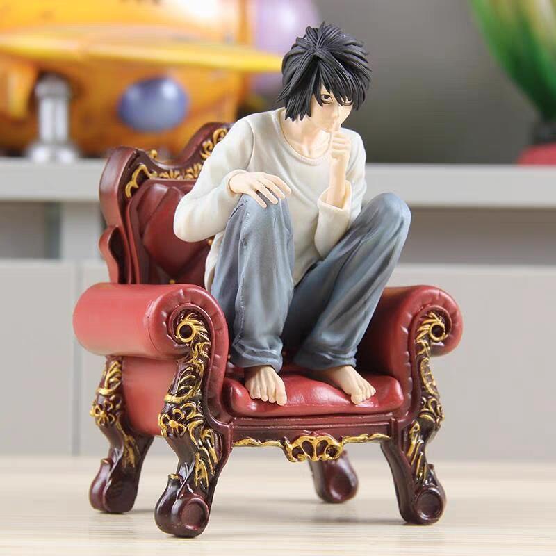 Chinese-made Death Note L Lawliet Statue Figure | Anime Desk Decor Gift