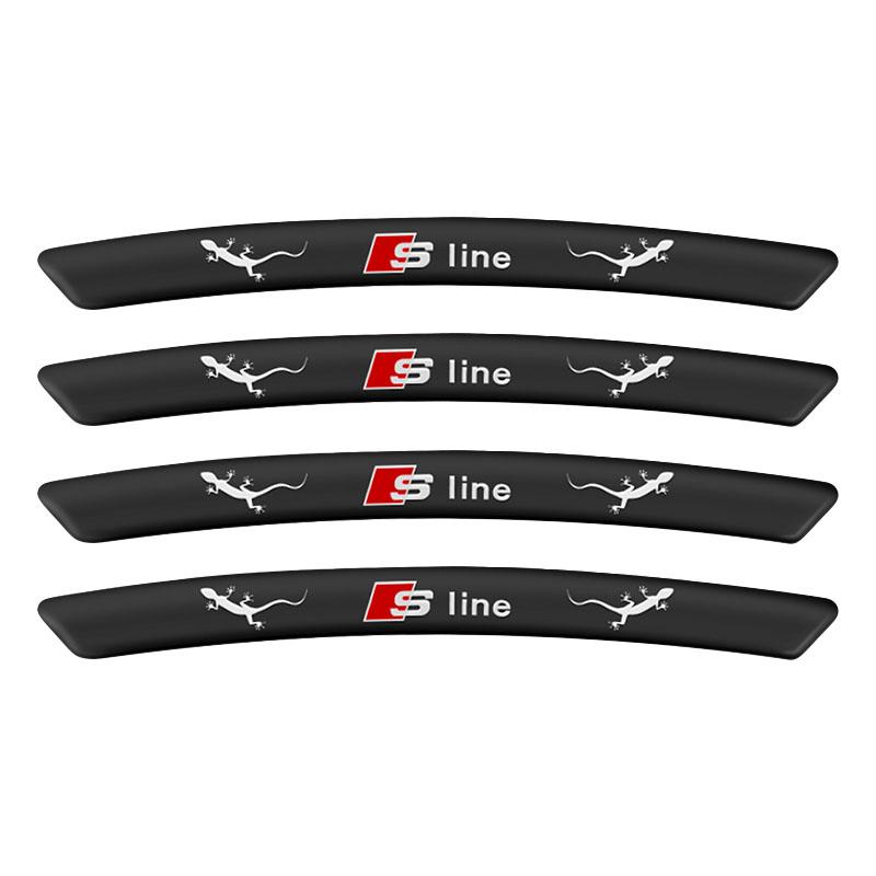 4 Buc. Aluminiu Autocolant Emblema Butuc Roată Auto Decor Jantă Anvelopă Decal Pentru Audi C5 C6 C7 A4 B6 B8 B7 A6 A3 A5 Q3 Q5 Q7 8P S3 S5 S1 S4 S2 RS3 RS4 RS5 RS6 RS8