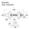 Stabilizator Tremolo Chitară Musiclily Pro Brass pentru Floyd Rose și alte sisteme de punte tremolo plutitoare, chitară electrică