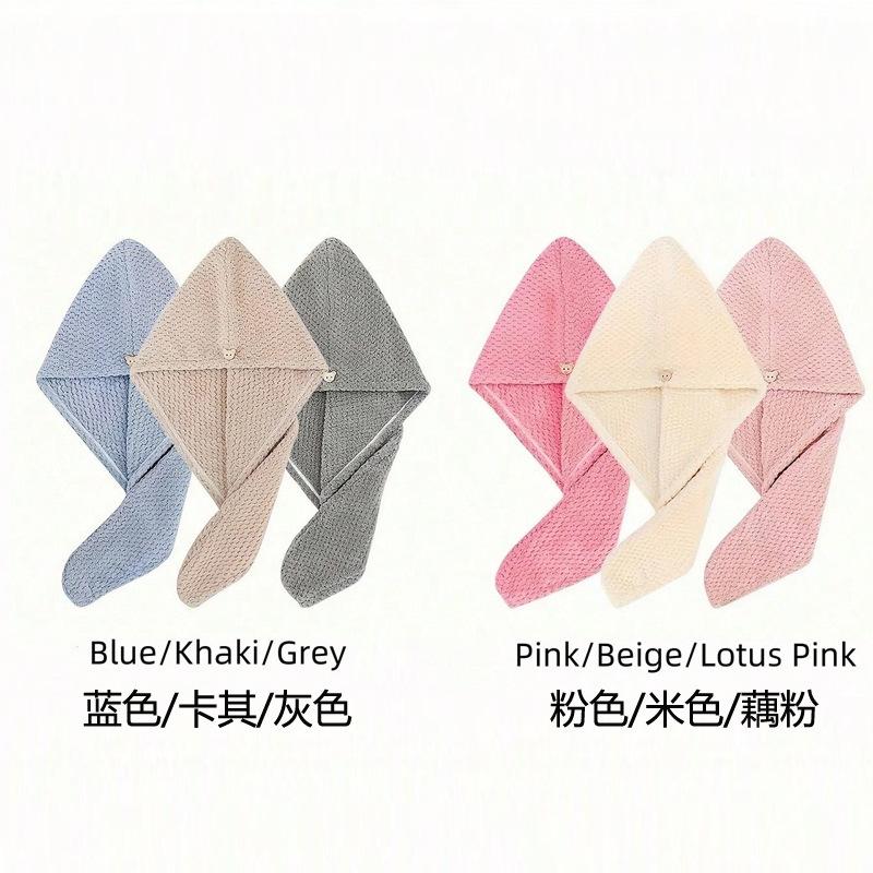 Microfiber Hair Towel Wrap Super Absorbent Quick Dry Hair Turban for Drying Curly Long Hair Soft AntiFrizz Hair Wrap for Women