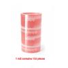 Heart Print Disposable Toilet Seat Covers Heart Pattern Waterproof Film Material Hygienic Toilet Seat Covers Single-Use Design