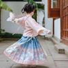 Girls' Ming Dynasty Hanfu Set: Three-Piece Ruqun Costume for Autumn/Spring - Ancient Style, Fairy-Inspired Tang Suit