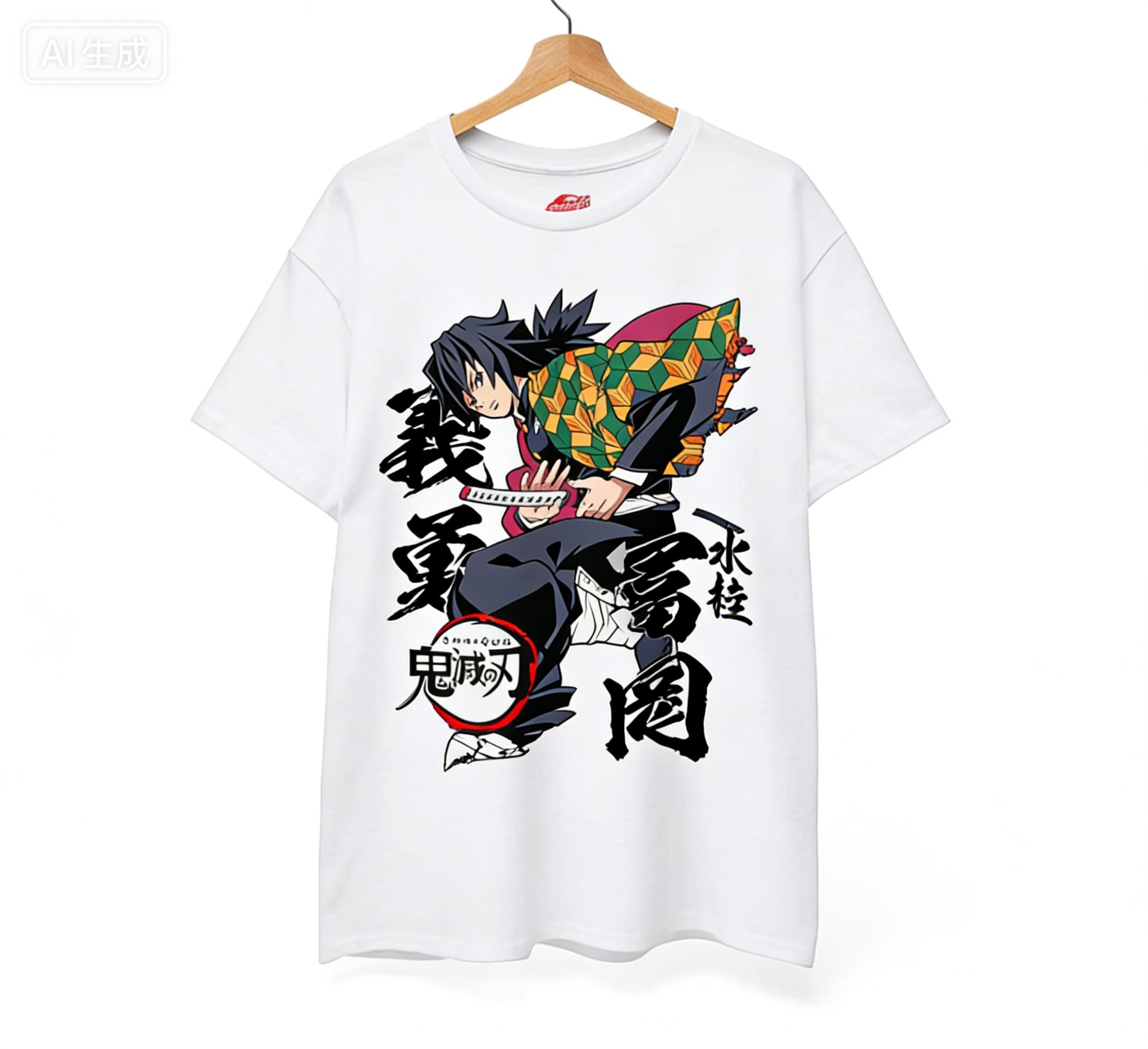Giyu Tomioka Water Hashira Personalizable TShirt AnimeInspired Streetwear Tee Anime Graphic 2026 New Shirt Anime Fan Gift S