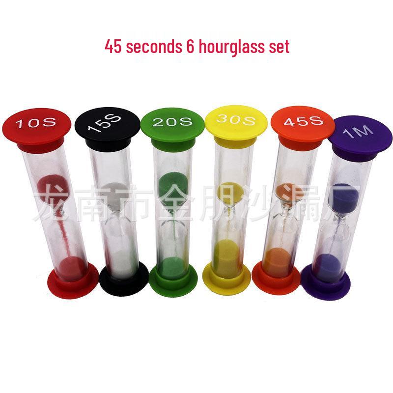 

Набор 6-цветных песочных часов: От 30 секунд до 10 минут - Креативные таймеры для детей и домашнего декора
