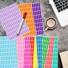 YSHIHE Rectangular Colored Stickers,12 Colors Rainbow Color Color Coding Labels,1inch x 3/8inch (25 x 10mm) Assorted Sticker for Offices Labeling