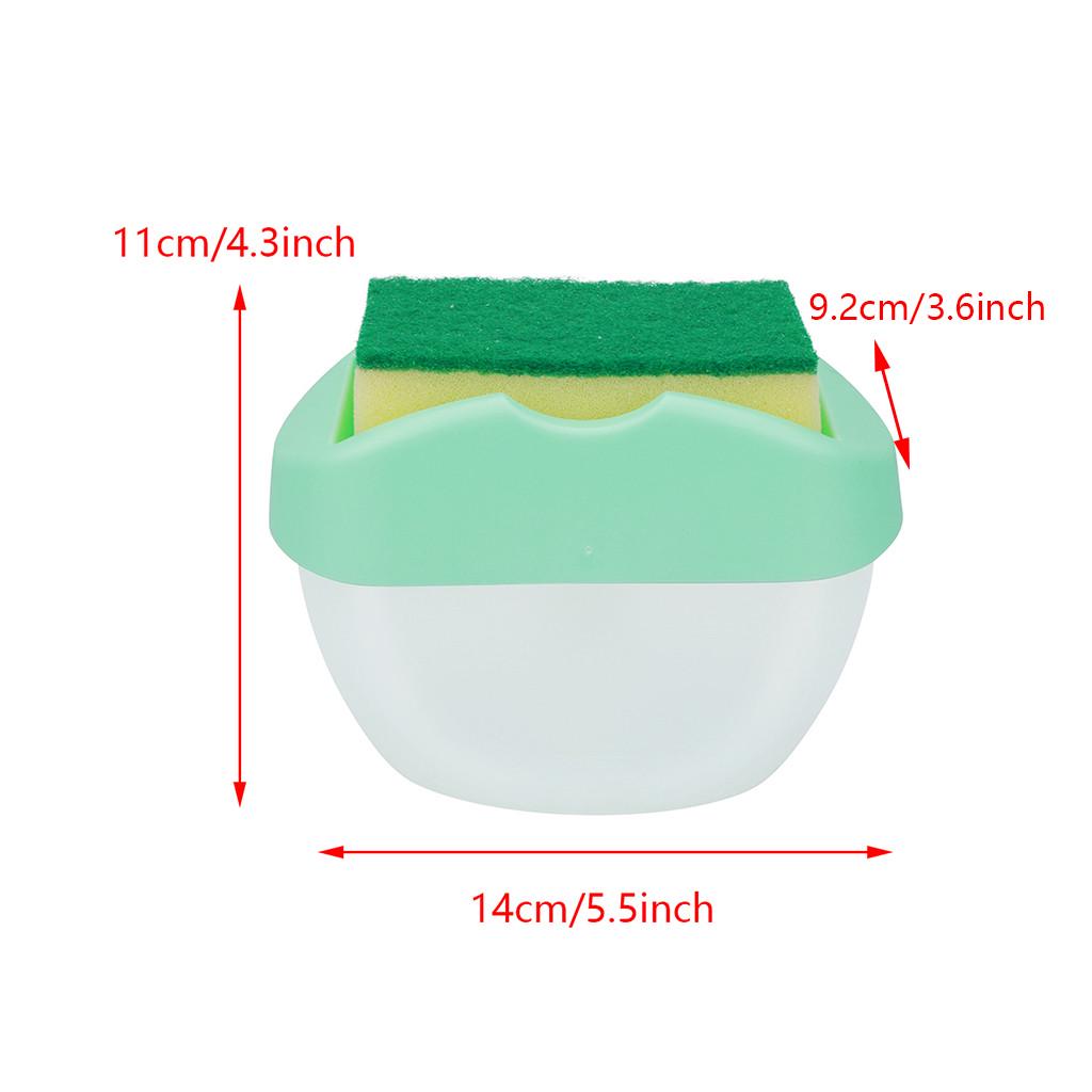 Dispensador de sabão 2 em 1 e dispensador de sabão para esponja 13oz