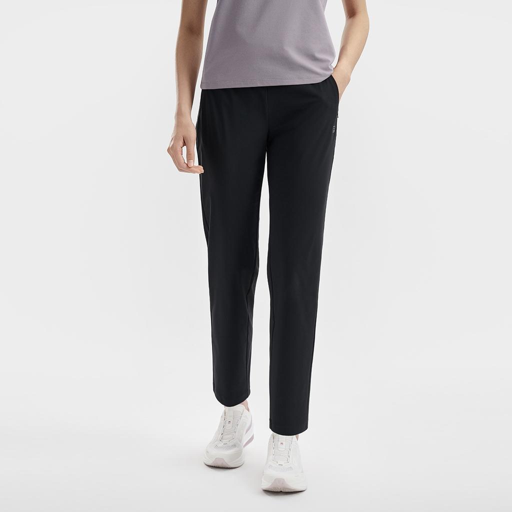 FILA Fitness UV Resistant Knitted High Elasticity Lace-Up Casual Pants Women bottoms A11W621610F-BK