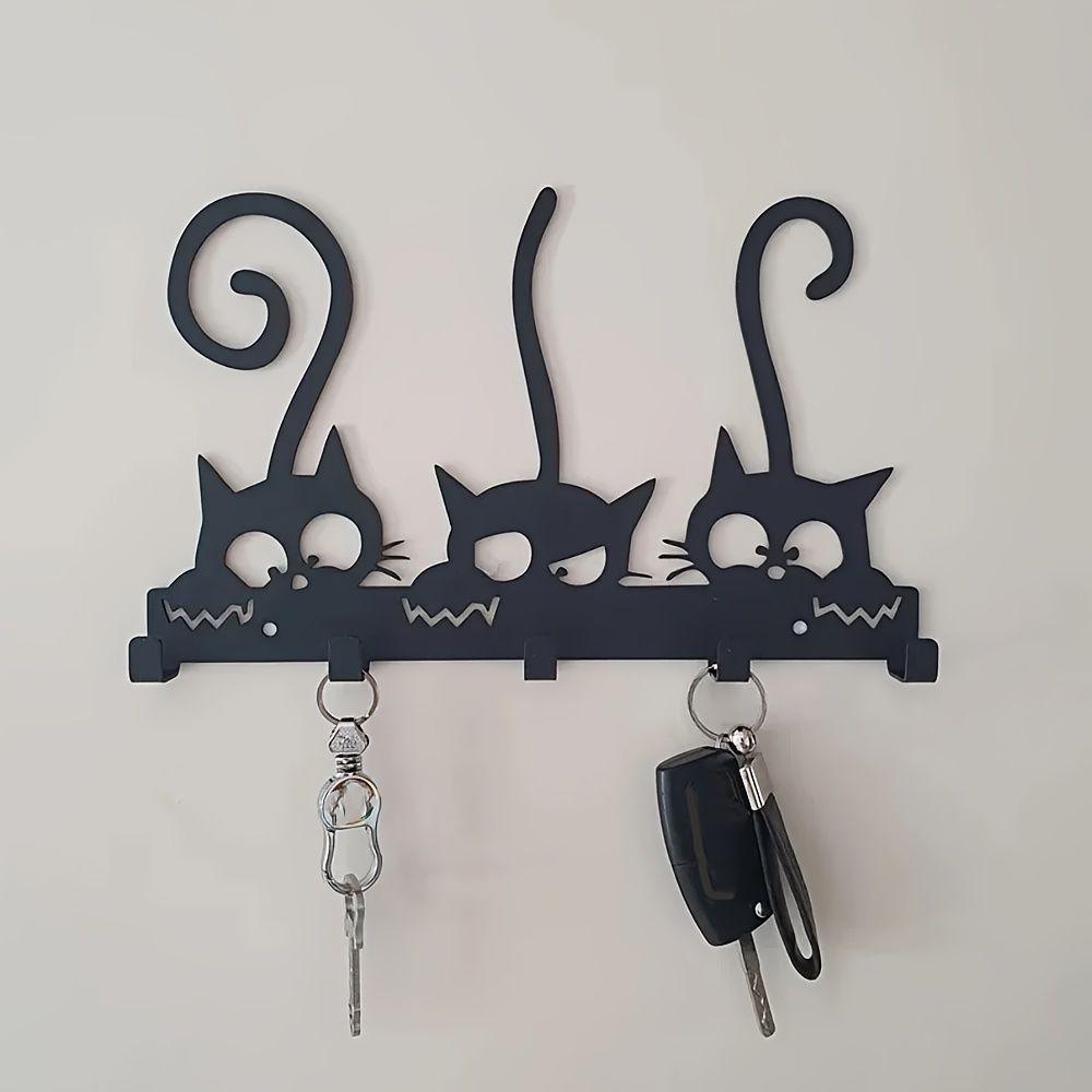 Antique Black Wall Mount Key Coat Hook Rack