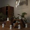 Yousheng 2/3/5Pcs Ghost Cat Garden Statue Halloween Pet Figurine Horror Festive Atmosphere Halloween Party Decor