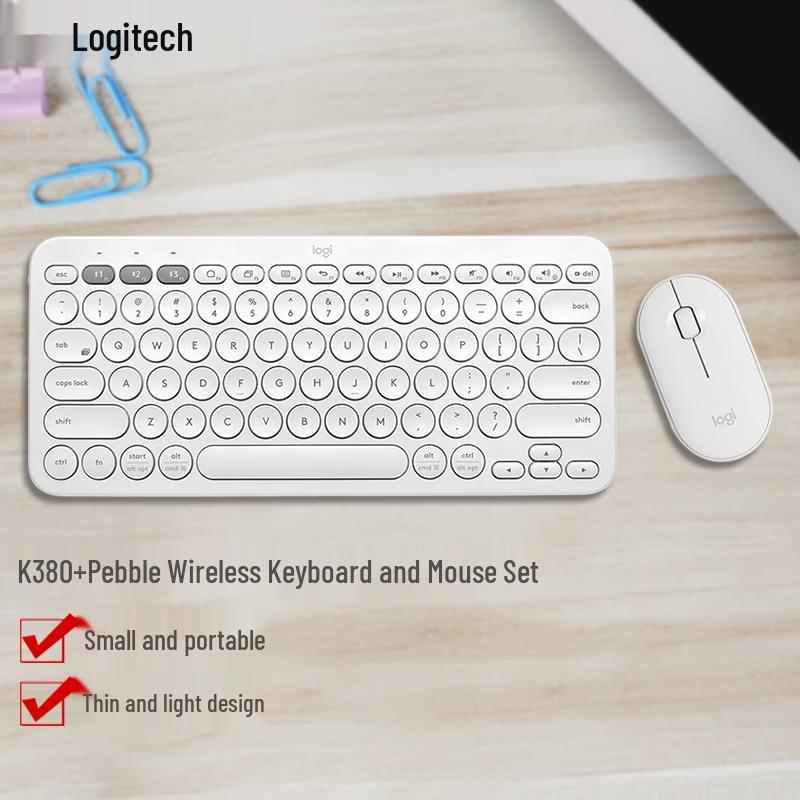 

Logitech K380 Multi-Device Bluetooth Keyboard and Pebble Mouse Combo