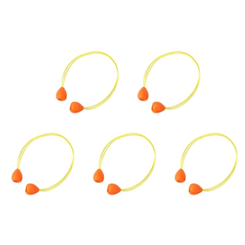 

5Pcs Crochet Needle Tip Protectors Needle Tip Stoppers Knitting Accessory Knitting Needle Point Protectors S оранжевый