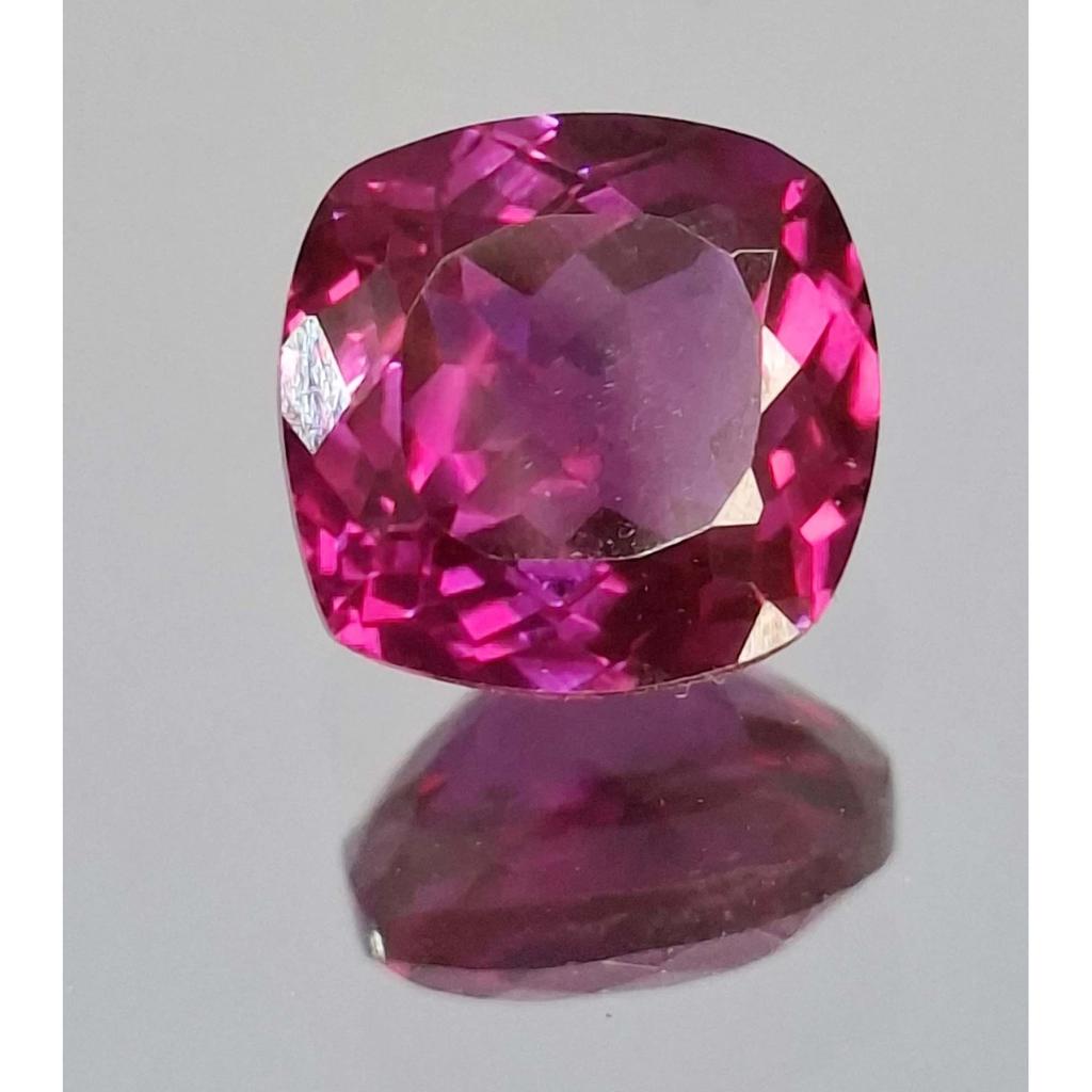 Fabulous Pink Rhodolite Garnet Natural Cushion Cut 8-10 Ct Certified Gemstone