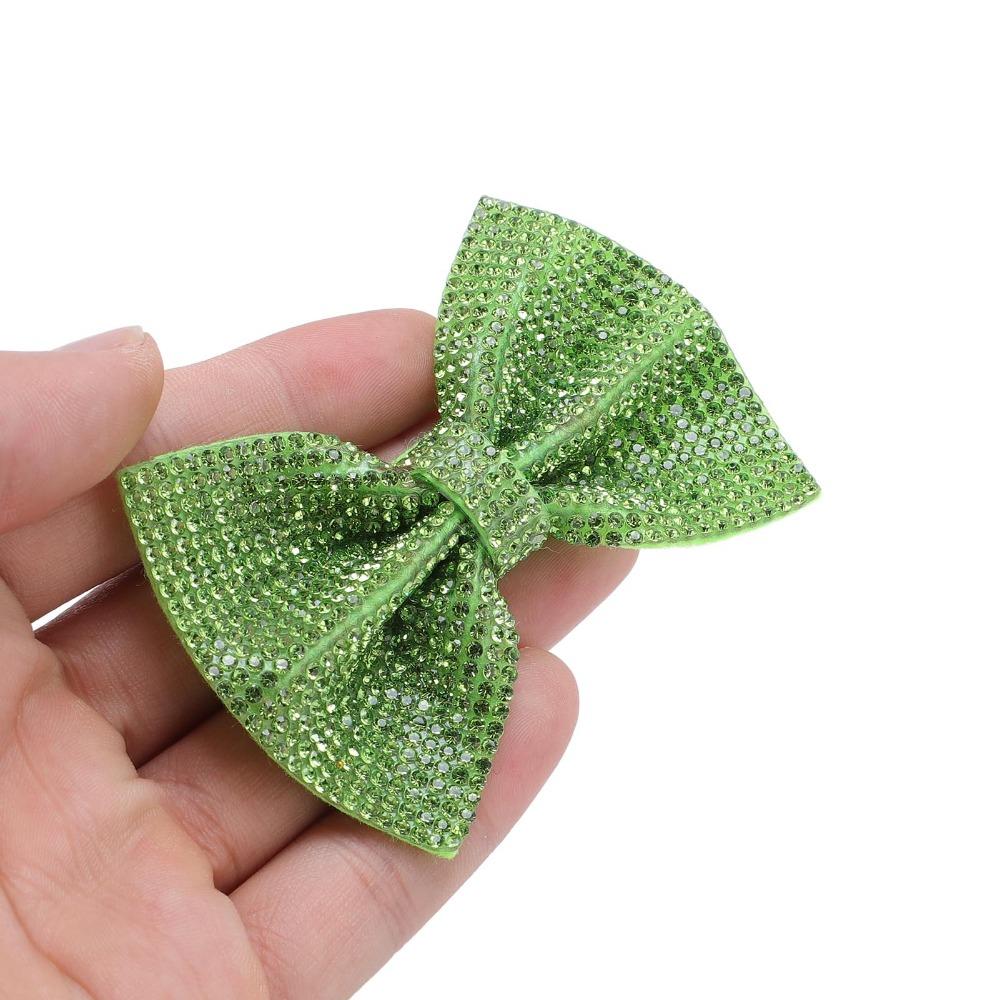 2pcs Shiny Design Glitter Hair Bows Sparkly Sequin Bow Hair Accessories Sequin Hair Clips For Women