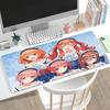 Anime "The Quintessential Quintuplets"King Size Keyboard Pad & Mouse Pad Featuring Ichika, Nino, Miku, Yotsuba, and Itsuki