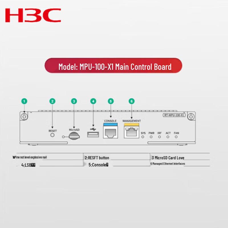 

H3C MSR56 MPU-100-X1 Main Control Module