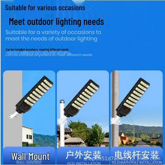 Super Jasna Wodoodporna Solarna Lampa Uliczna z Czujnikiem Ruchu