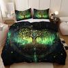 3pcs Green Tree of Life 3D Print Bedding Set Comfortable Duvet Cover King Queen Twin Single Size Bithday Gift Bedroom Decoration