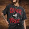 T-shirt Retrò Vintage Oliver Tree, Maglietta Retrò Anni '90 Oliver Tree, Maglietta per Fan Oliver Tree Cotone Unisex Taglio Boxy Lavato Stonewash
