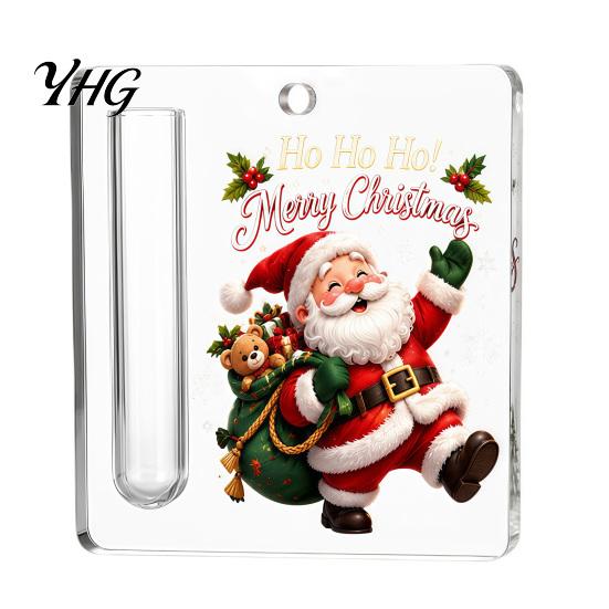 Acrylic Cash Display Holder Christmas Gift Ornament, 2D Money Card Decoration, Xmas Hanging Decoration Tree Ornament for Tree, Fireplace Creative