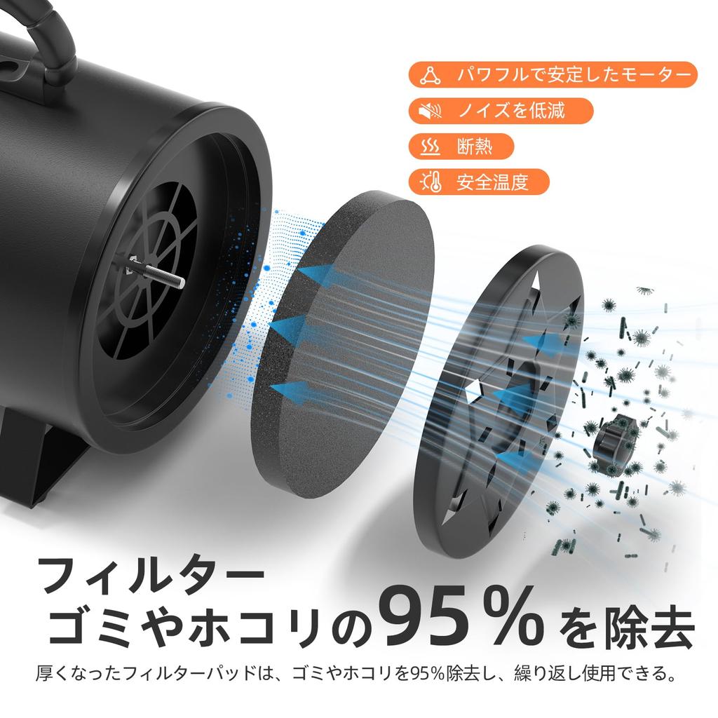 XKISS Dog Dryer PS 3200 W Dog Dryer Cat Dryer Pet Dryer Pet Dryer with 4 Nozzles Adjustable Wind Speed and Temperature Strong Blow Power Noise