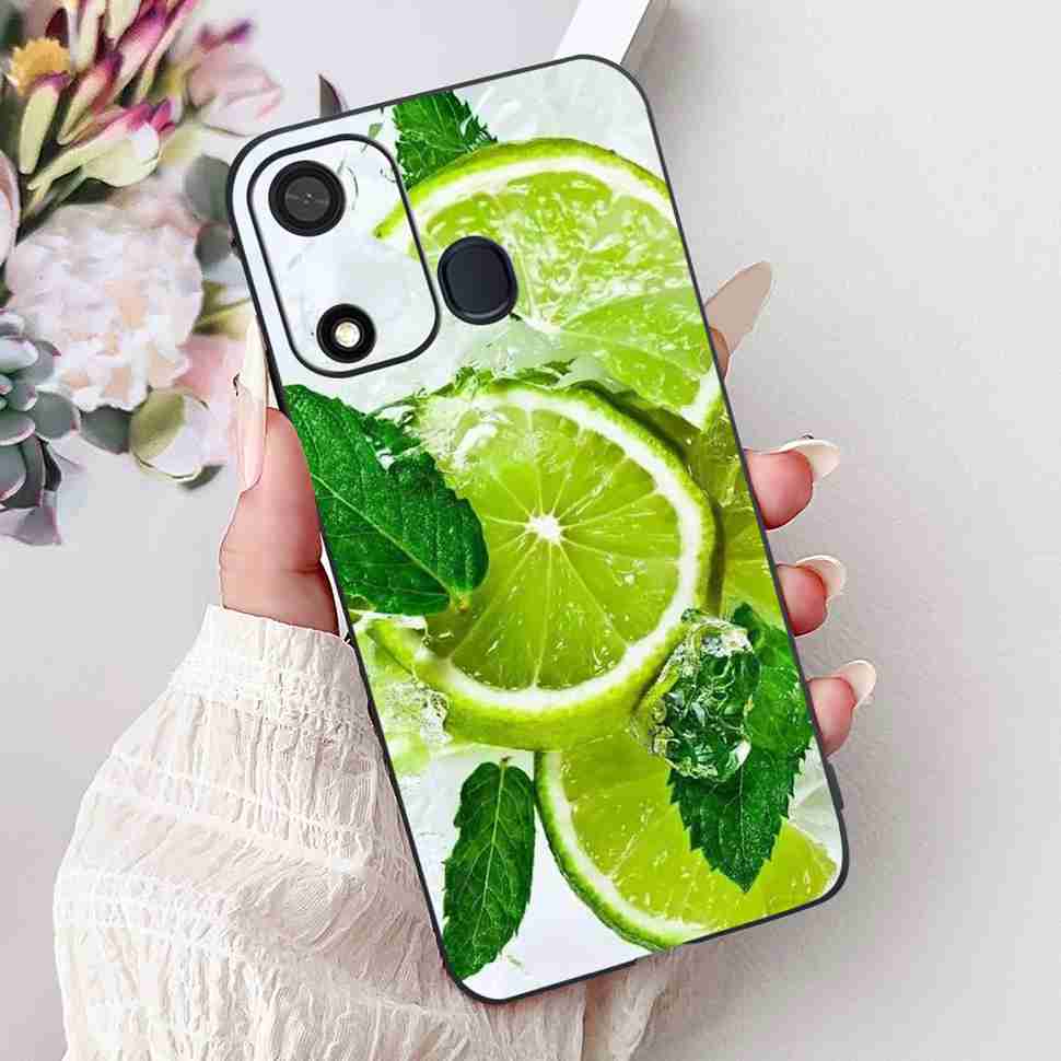 Fashion Butterfly For Itel A27 A27 Case Soft TPU Silicone Black Cover For Itel A27 ITEL P17 Luxury Flower Protective Casing Bags