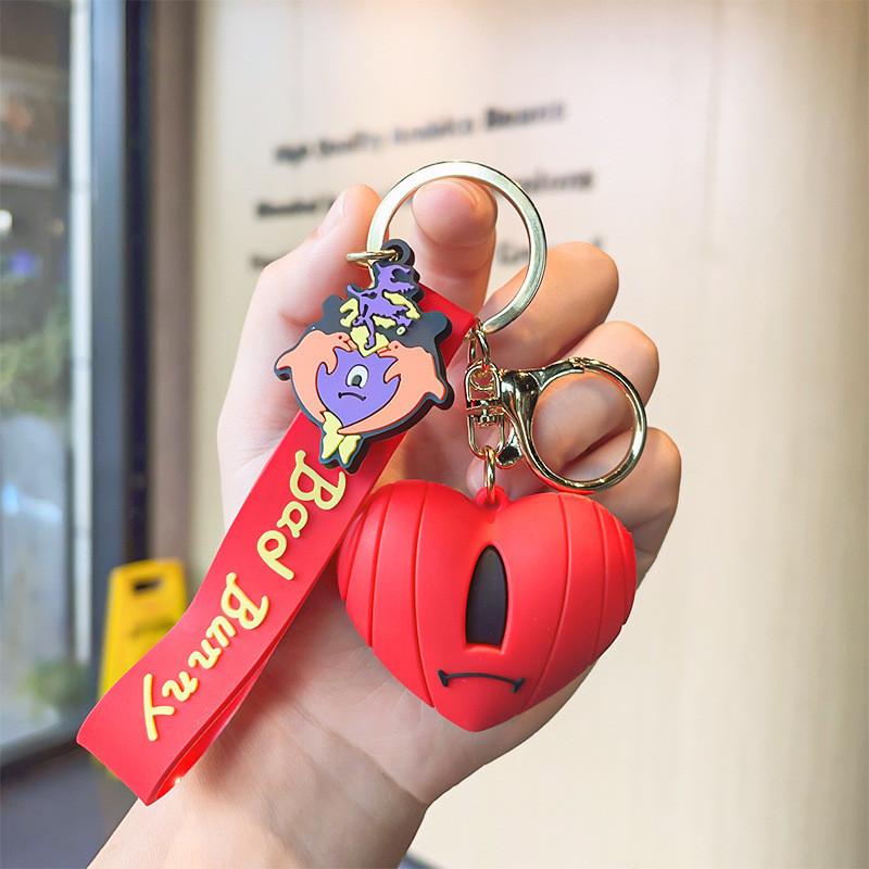 

Bad Bunny Adorable Cartoon Keychain Cute Creative Gift Accessories For Bags Cars And Heart