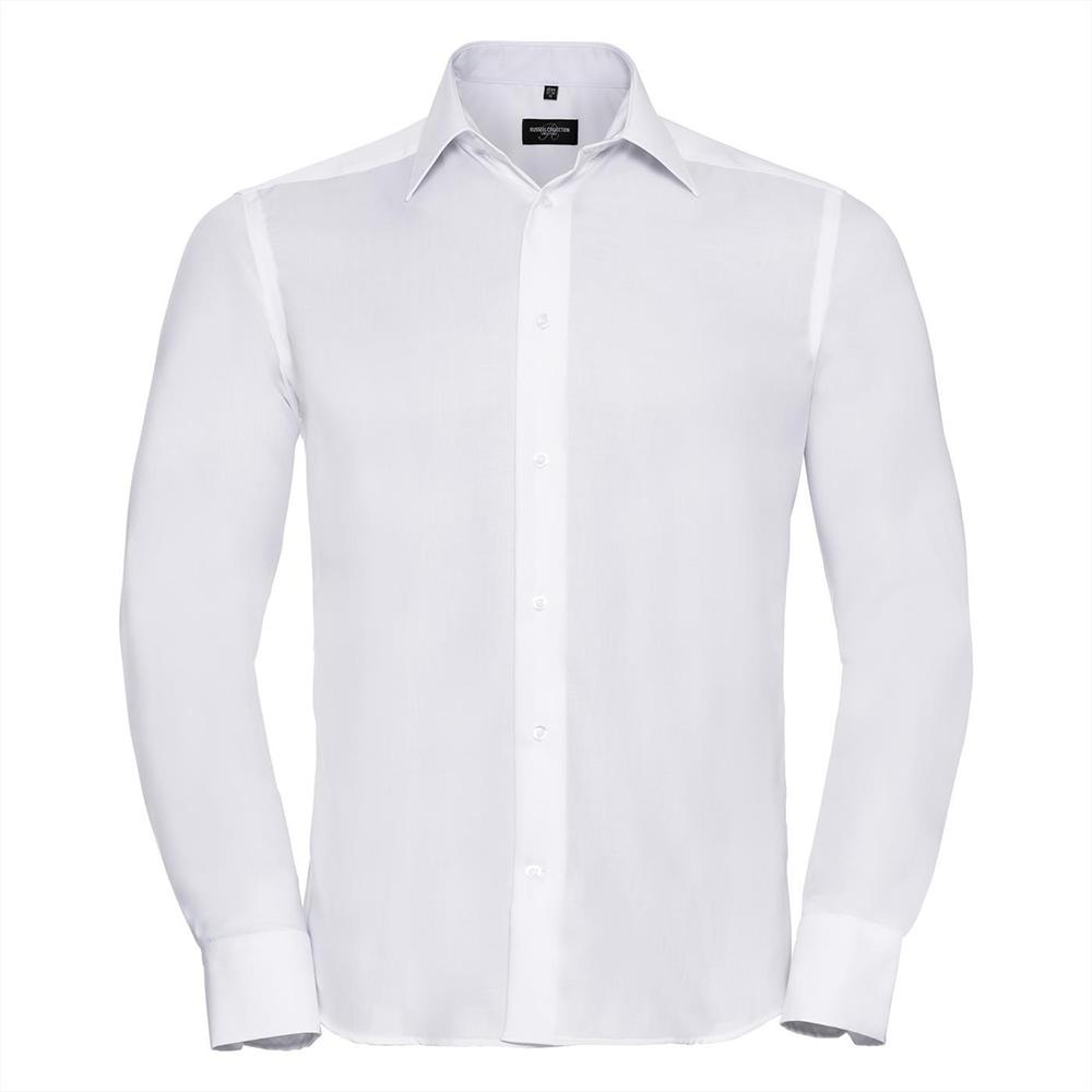 Russell Collection Mens Long Sleeve Ultimate Non-Iron Shirt