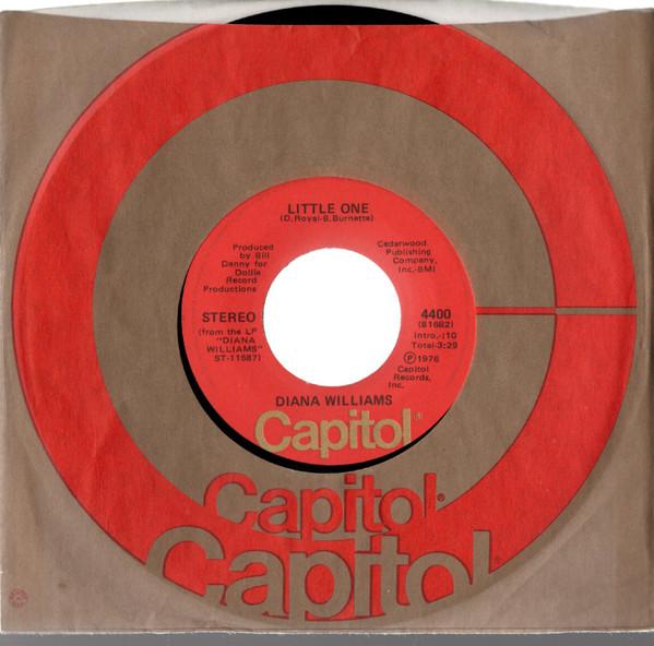 

7inch Record DIANA WILLIAMS - Old Fashioned Love Song 4400 Capitol Records 1976 Canada Country/Folk Used