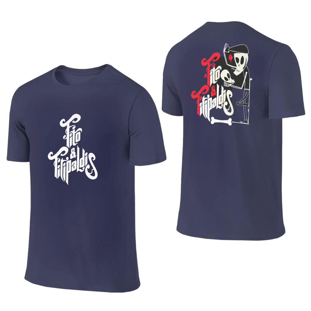 Fitos Fitipaldis Band T-Shirt Sommer Streetwear Herren Damen T-Shirts Baumwoll-T-Shirt für Paare Kurzarm-Oberteile