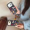 Herz Cartoon Gestickte Denim Hülle für Apple iPhone 17 Pro Max & 16 Pro