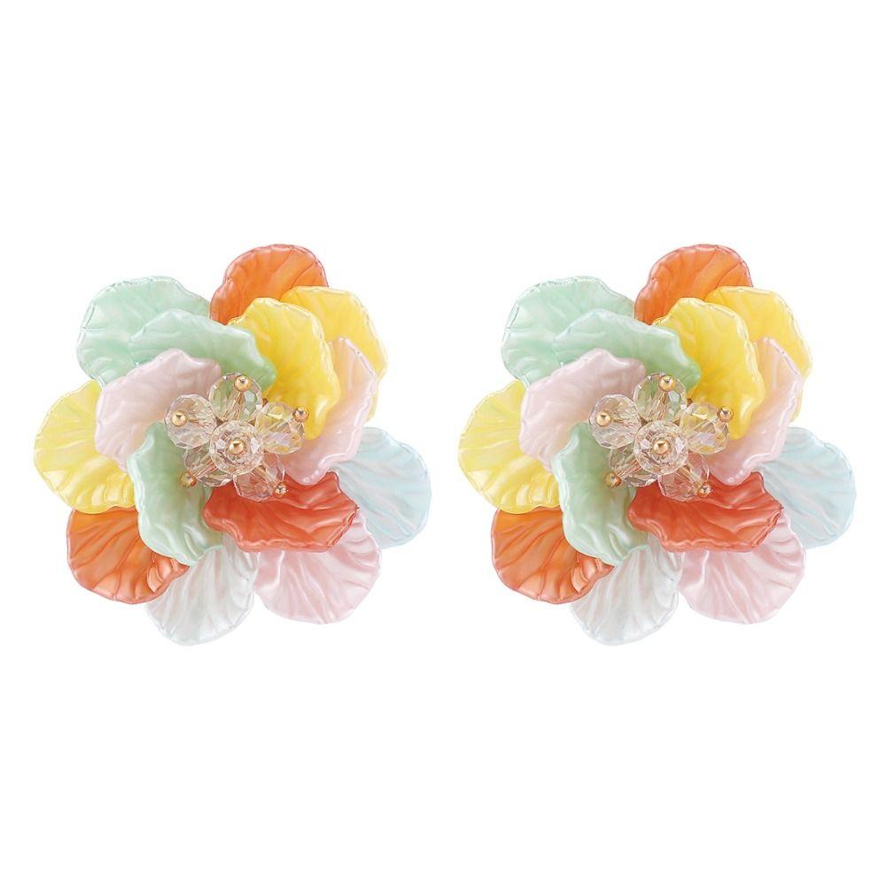 Romantic Camellia Flower Necklace Camellia Flower Clavicle Chain Necklace Romantic Occasions