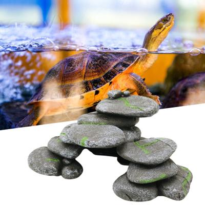 Aquarium Cave High Simulation Cobblestone Shape Landscaping Smooth Surface Exquisite Workmanship Catfish Hideaway Grey Aquarium Fish Tank Pebble Arch