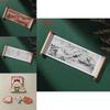 Wooden Chinese Style Ethnic Instrument Fridge Magnet Set For Living Room Dcor