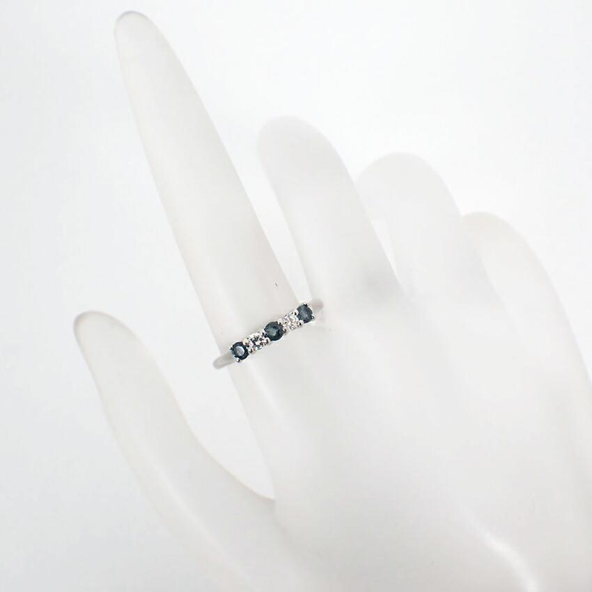 [Used] Pt900 Alexandrite/Diamond Ring / Size 10 / j52-3