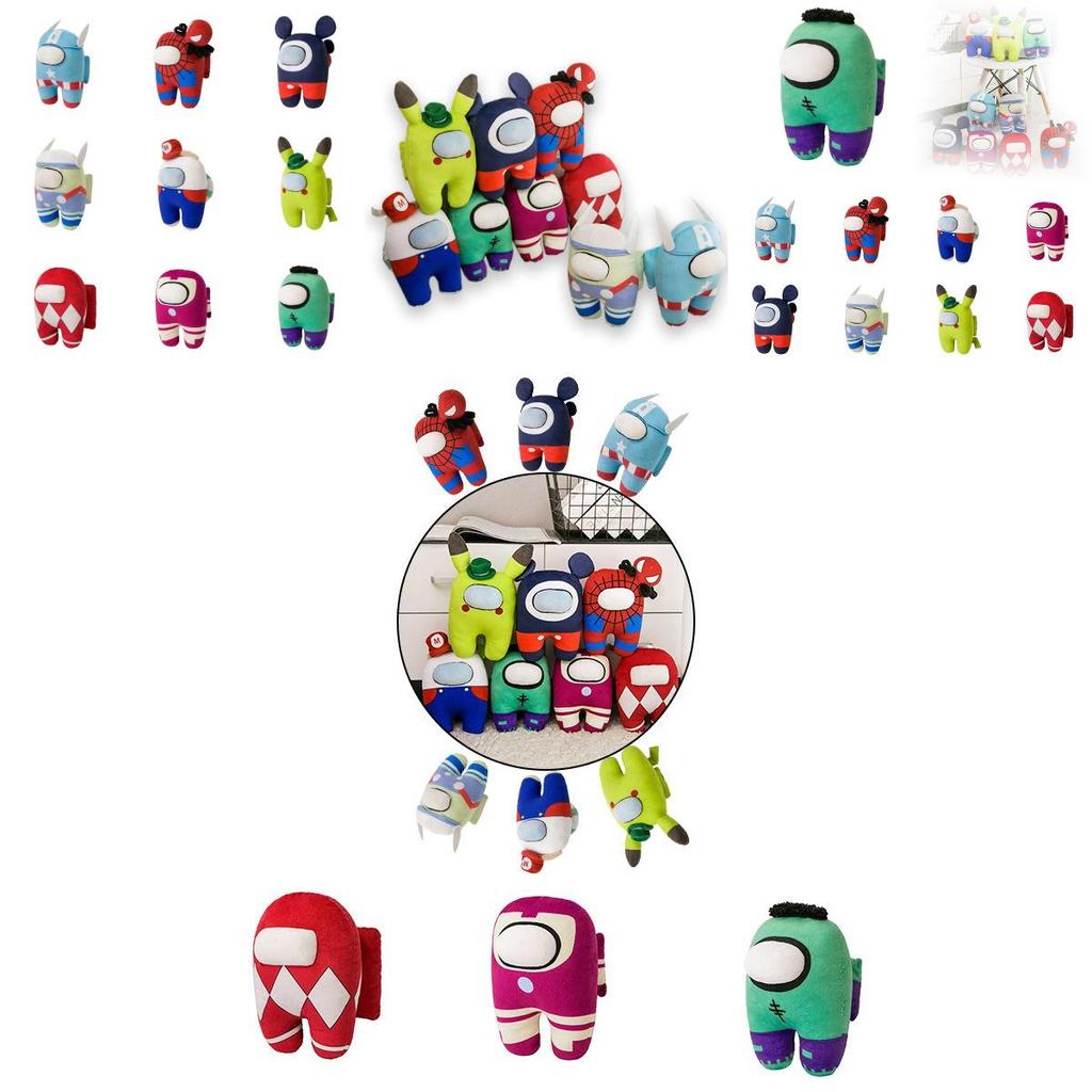 Us Among Peluche Giocattolo Peluche Ripieno Bambola Pikachu Mario Superman Spiderman
