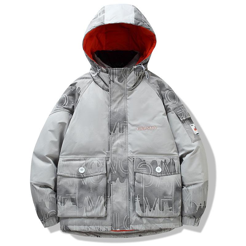 Down Jacket Men's New Winter Fashion Trend Casual Warm Short