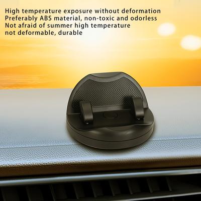 360° drehbare Armaturenbrett-Autotelefonhalterung mit Notfallkontaktanzeige - Universelle Anti-Rutsch-Halterung