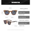 Classic Square Vintage Rivet Sunglasses Women Men Luxury Designer Sun Glasses Punk Leopard Wood Grain Leg