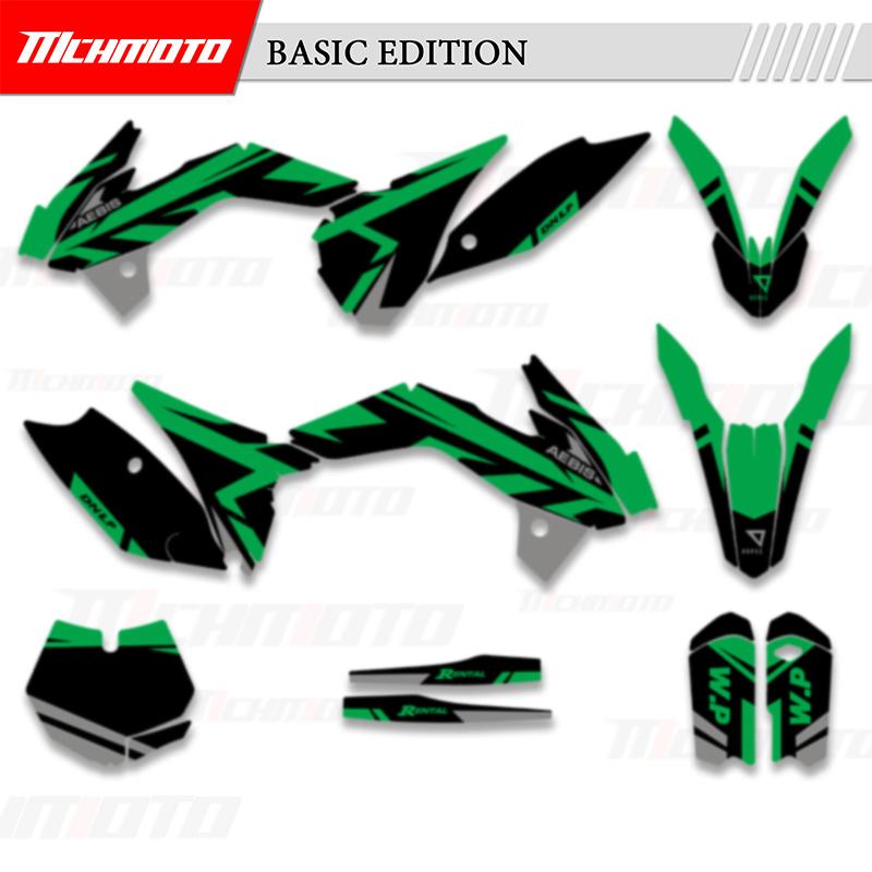 MCHMFG Full Graphics Decals Stickers For KTM SX 85 SX85 2013 2014 2015 2016 2017 Motorcycle Background Number Name