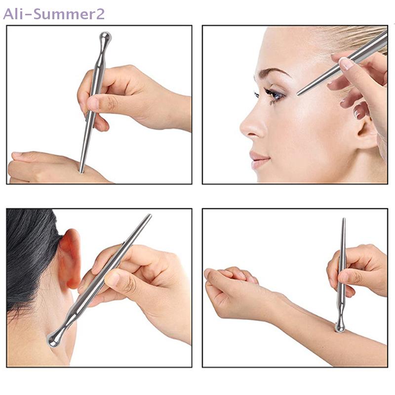 Acupuncture Pen Metal Manual Acupuncture Pen Trigger Point Massager Deep Tissue Massage Tool For Body Pain Relief Care