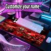 Custom Name Personalized Football team F.C Pattern Mousepad, Laptop PC Desk Mat, Decorative Desk Mat for Home Keyboard Pad Gift