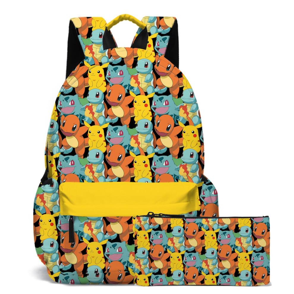 (C) Pokemon Pikachu Bag Shoulder Bag Student School Bag Computer Bag