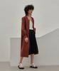 MITTE Shirring Belted Shirts Dress - Brick