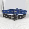 Flower Waist Chain Vintage Flower Denims Belt for Women Proms Stage and Club Party Casual Wear Elaborate Jewelry