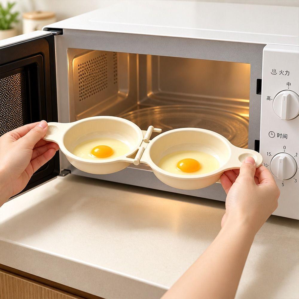 Food Grades Plastic Egg Steamer Non-Stick Steamed Egg Box Portable Egg Fryer  Kitchen Gadgets