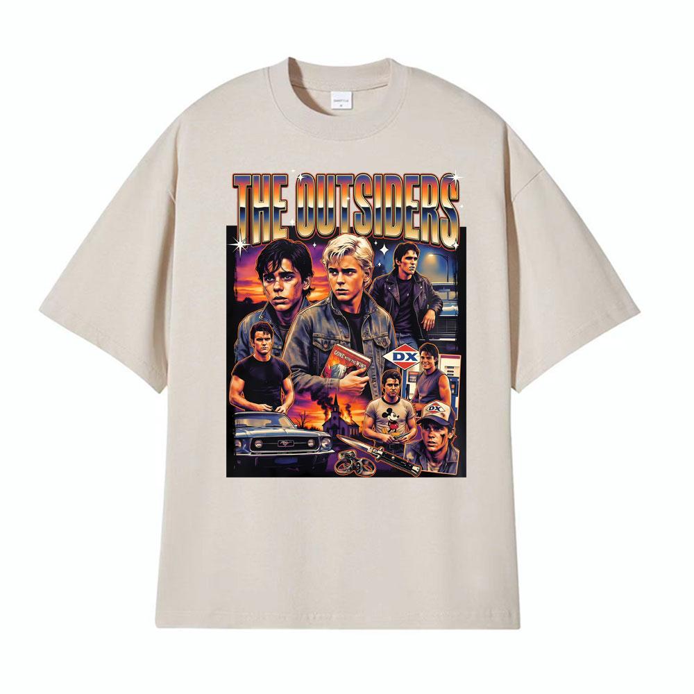 

The Outsiders Stay Gold Ponyboy Curtis 80s Movie Merch T Shirt Unisex Women Vintage Fashion Oversized 100 Cotton Crewneck Tshirts 3XL