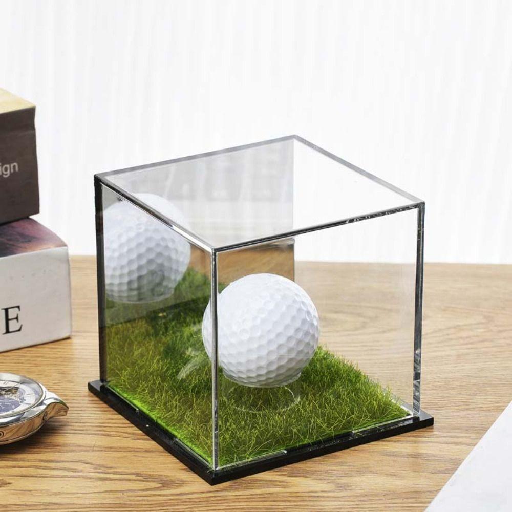 Transparent Golf Ball Display Case Lawn Design Golf Ball Acrylic Box  Golf Supplies