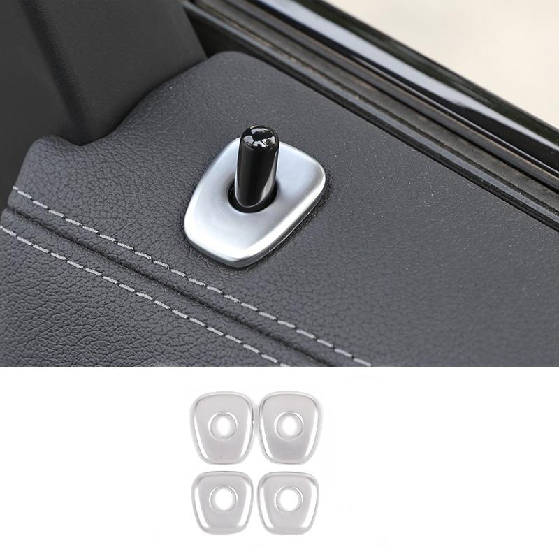 

Для BMW X3 X4 G02 G01 18-21 4x цветные дверные замки из углеродного волокна, штифты для блокировки крышки, отделка, внутренние аксессуары для салона автомобиля серебряный