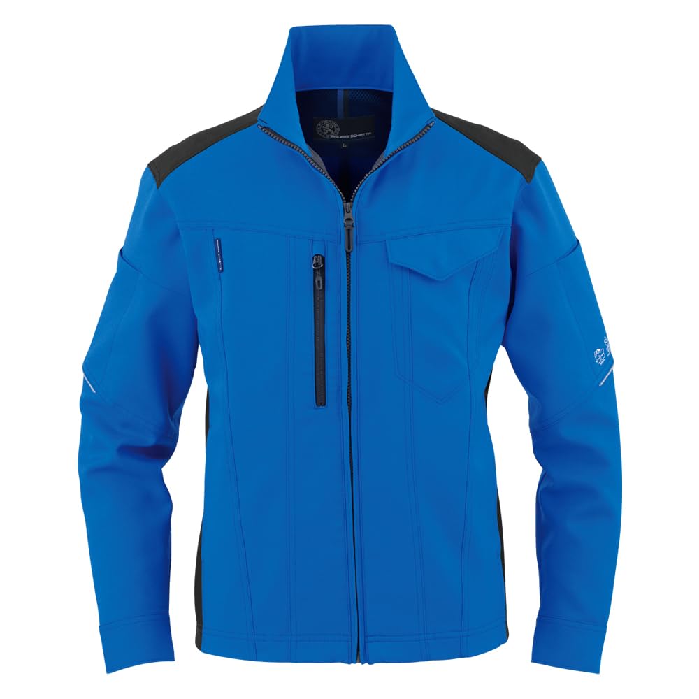 [COCOS Nobuoka] AE-9061 BOTTLE TECH® Eco Stretch Long Sleeve Blouson, Blue, Size LL